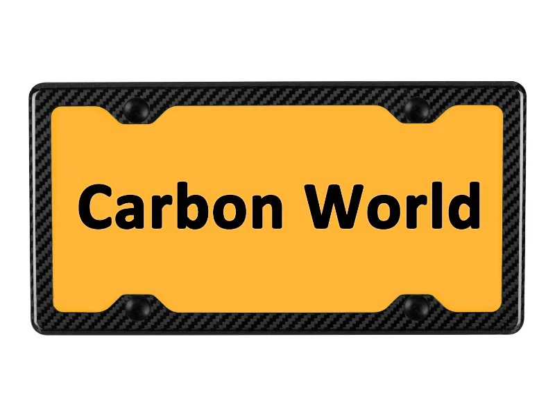 Carbon Fiber License Plate Frame Carbon Fiber License Plate Frame